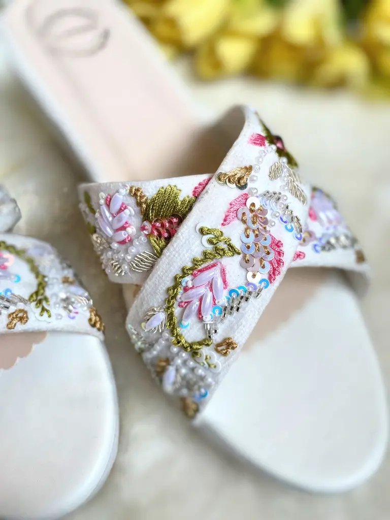 White Embroidered Wedges_Closeup.webp