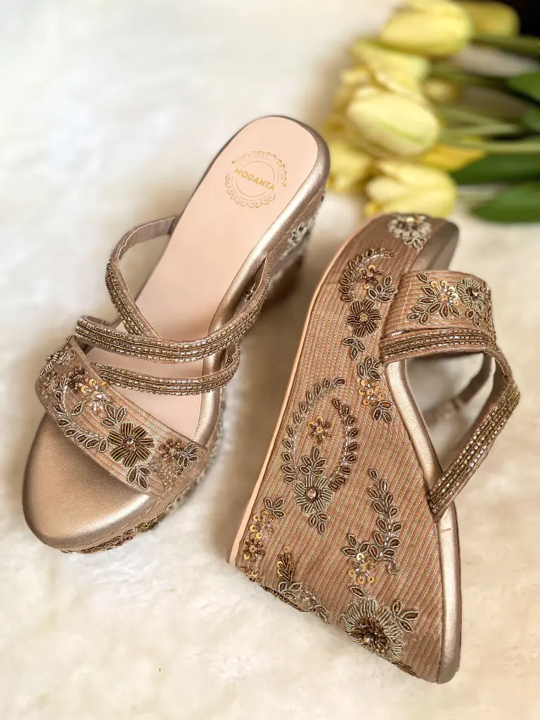 Antique Embroidered Wedges_Side.webp