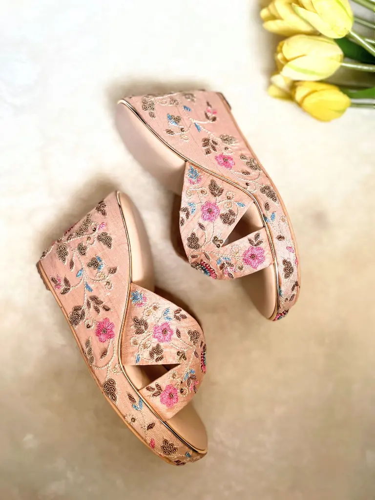 Blush Pink Floral Wedges_Side.webp