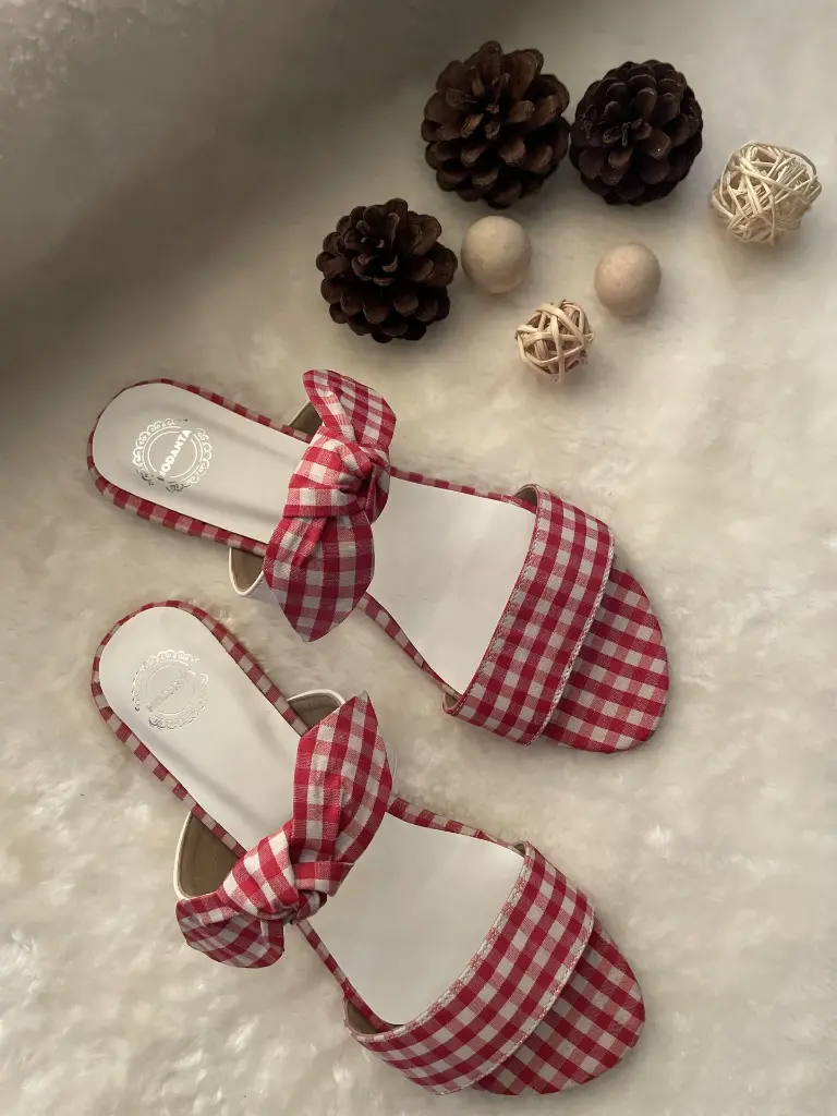 Red Gingham Flats_Top.webp