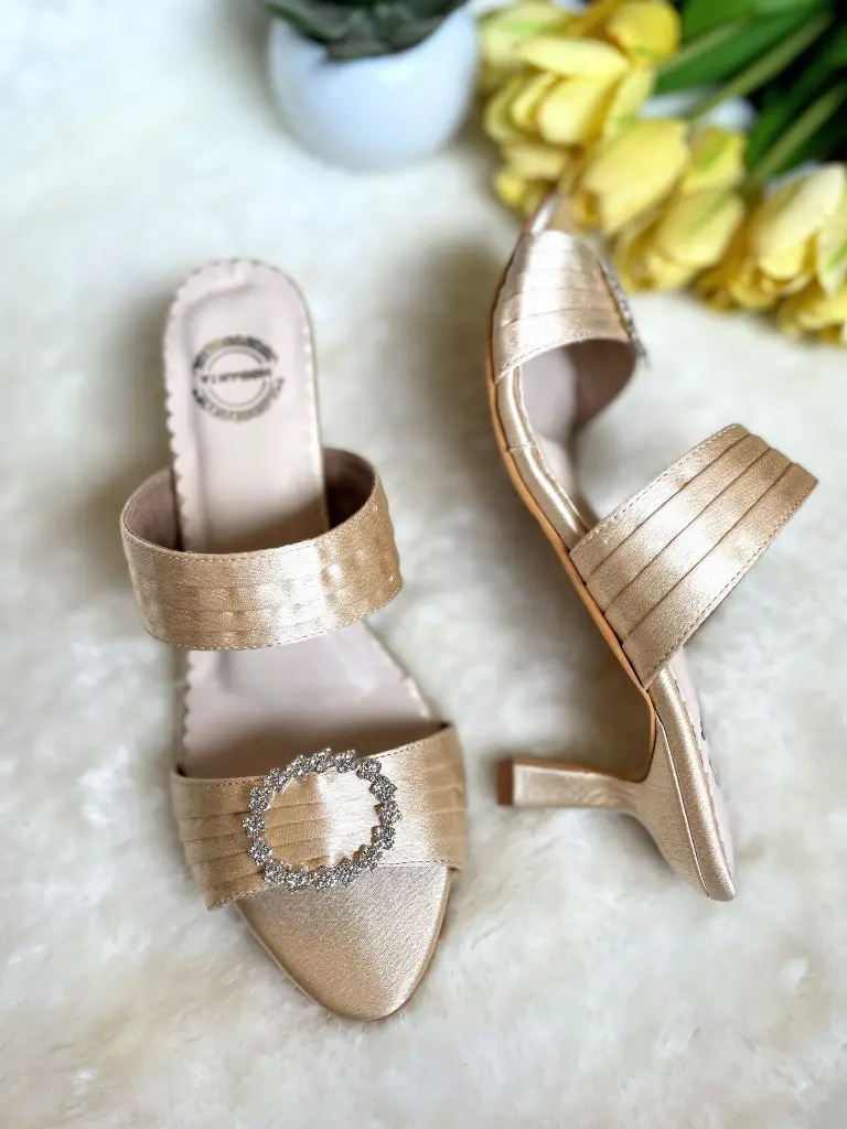 Gold Satin Heels_Side.webp