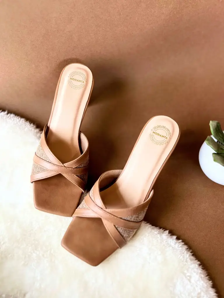 Tan & Jute Heels