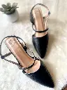 Black Strappy Pumps