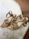 Gold Twisted Heels