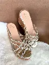 Gold Lace Wedges