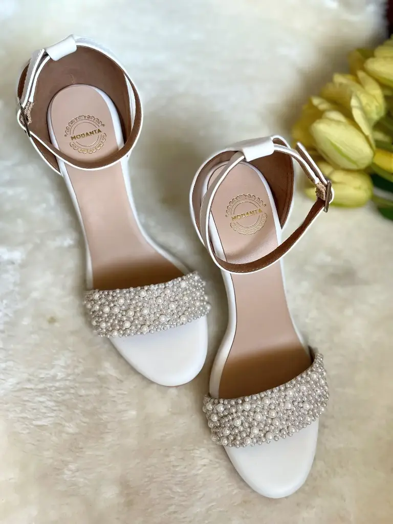 Pearl Strap Wedges