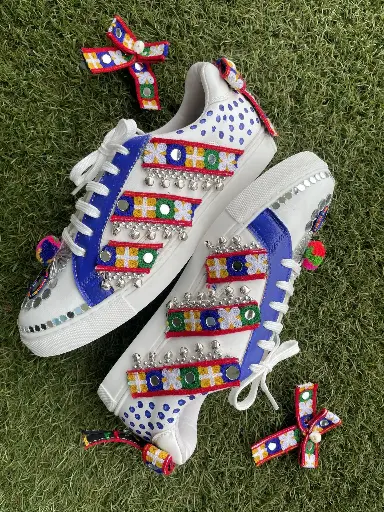 Blue Navratri Sneakers