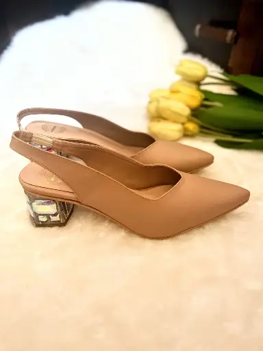 Nude Diamond Pumps